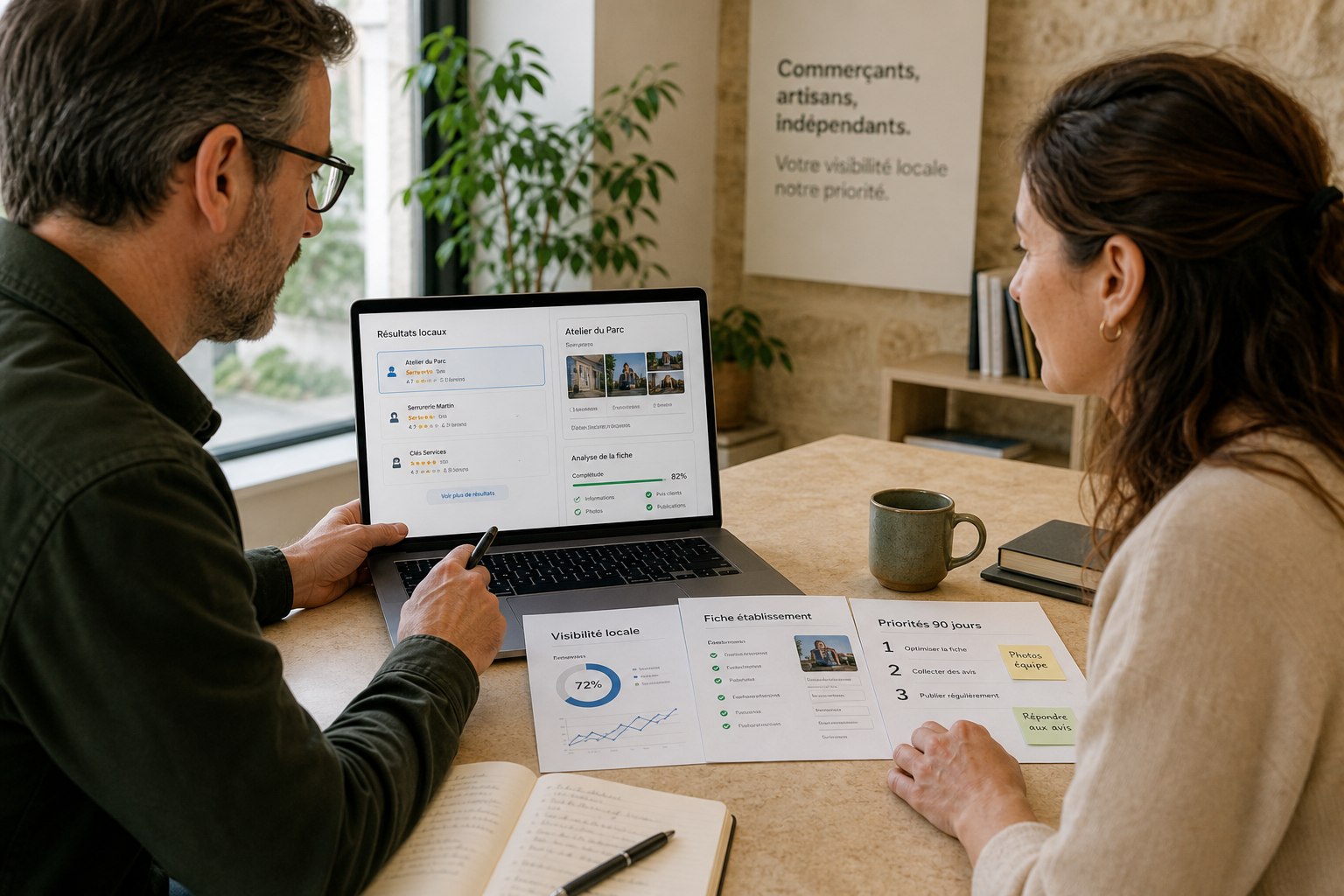 Illustration de l’accompagnement en présence numérique utilisée dans la boutique